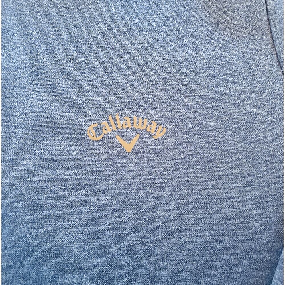 Callaway Jacket Blue 1/4 Quarter Zip Fleece Golf Long Sleeve Pullover Men's M - Picture 2 of 4